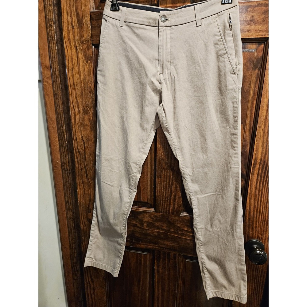 Birddogs Men Khakis Size 30x32 Skinny Fit 5 Pockets Beige Cotton Blend Pants
